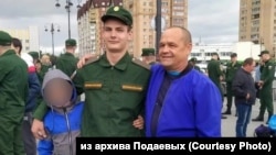 Афанасий Подаев с отцом