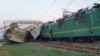 Uzbekistan - Train Crash in Khovos station, Syrdarya Region