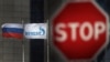 RUSSIA – Flags wave outside of the Russian Gazprom company's headquarters in Moscow, January 21, 2020