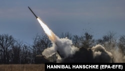 Работа РСЗО HIMARS